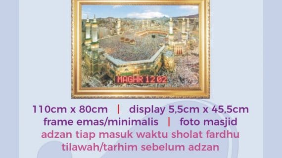 Jual Jam Digital Masjid Di Harapan Mulya Jakarta Pusat