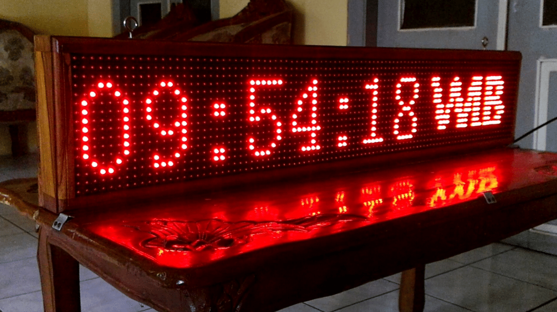 Fungsi Jam Digital Masjid Running Text